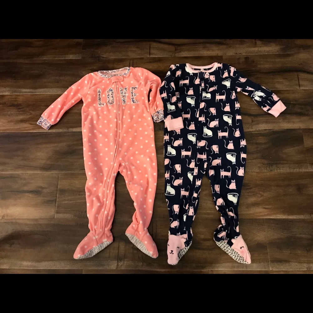 NWOT 18 month girls fleece jammies